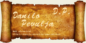 Danilo Pevulja vizit kartica